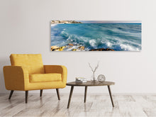 Laden Sie das Bild in den Galerie-Viewer, Leinwandbild Panorama Cote D`Azur