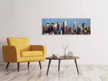 Laden Sie das Bild in den Galerie-Viewer, Leinwandbild Panorama Skyline Midtown Manhattan
