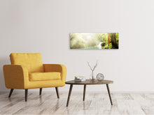 Laden Sie das Bild in den Galerie-Viewer, Leinwandbild Panorama Die grüne Lagune