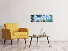Laden Sie das Bild in den Galerie-Viewer, Leinwandbild Panorama Kaskaden Huay Mae Khamin