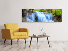 Laden Sie das Bild in den Galerie-Viewer, Leinwandbild Panorama Wasserfall Si Nakharin