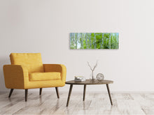 Laden Sie das Bild in den Galerie-Viewer, Leinwandbild Panorama Hinter dem Wasserfall