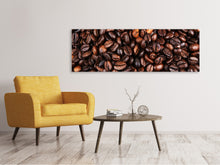 Laden Sie das Bild in den Galerie-Viewer, Leinwandbild Panorama Kaffeebohnen in XXL