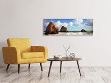 Laden Sie das Bild in den Galerie-Viewer, Leinwandbild Panorama Strandgedanken