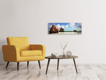 Laden Sie das Bild in den Galerie-Viewer, Leinwandbild Panorama Strandgedanken