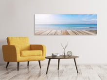 Laden Sie das Bild in den Galerie-Viewer, Leinwandbild Panorama Das schöne Strandhaus
