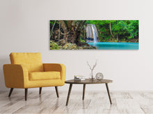 Laden Sie das Bild in den Galerie-Viewer, Leinwandbild Panorama Fliessgewässer