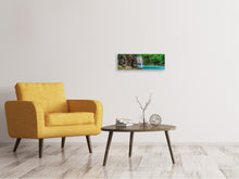 Laden Sie das Bild in den Galerie-Viewer, Leinwandbild Panorama Fliessgewässer