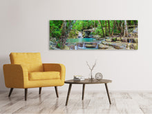 Laden Sie das Bild in den Galerie-Viewer, Leinwandbild Panorama Wasserspektakel