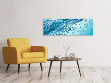 Laden Sie das Bild in den Galerie-Viewer, Leinwandbild Panorama Wasser in Bewegung