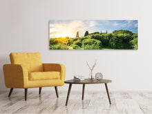 Laden Sie das Bild in den Galerie-Viewer, Leinwandbild Panorama Sonnenaufgang im Park