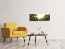 Laden Sie das Bild in den Galerie-Viewer, Leinwandbild Panorama Am Ende des Waldes