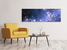 Laden Sie das Bild in den Galerie-Viewer, Leinwandbild Panorama Sternenhimmel