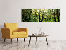 Laden Sie das Bild in den Galerie-Viewer, Leinwandbild Panorama Verträumter Wald
