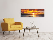 Laden Sie das Bild in den Galerie-Viewer, Leinwandbild Panorama Entspannung am Meer