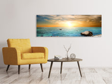 Laden Sie das Bild in den Galerie-Viewer, Leinwandbild Panorama Meerwasser