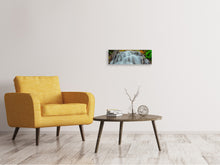 Laden Sie das Bild in den Galerie-Viewer, Leinwandbild Panorama Fallendes Gewässer