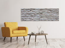 Laden Sie das Bild in den Galerie-Viewer, Leinwandbild Panorama Steinmauer