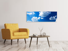 Laden Sie das Bild in den Galerie-Viewer, Leinwandbild Panorama Himmelblau