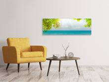 Laden Sie das Bild in den Galerie-Viewer, Leinwandbild Panorama Strandterrasse