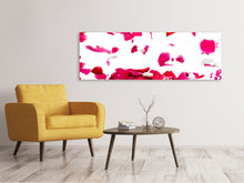 Laden Sie das Bild in den Galerie-Viewer, Leinwandbild Panorama Für mich soll`s rote Rosen regnen