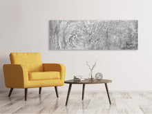 Laden Sie das Bild in den Galerie-Viewer, Leinwandbild Panorama Wischtechnik in Grau