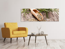 Laden Sie das Bild in den Galerie-Viewer, Leinwandbild Panorama Rosmarin
