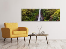 Laden Sie das Bild in den Galerie-Viewer, Leinwandbild Panorama Wasserfall Bali
