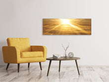 Laden Sie das Bild in den Galerie-Viewer, Leinwandbild Panorama Über dem Wolkenmeer