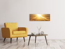Laden Sie das Bild in den Galerie-Viewer, Leinwandbild Panorama Über dem Wolkenmeer