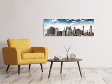 Laden Sie das Bild in den Galerie-Viewer, Leinwandbild Panorama NYC From The Other Side