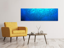 Laden Sie das Bild in den Galerie-Viewer, Leinwandbild Panorama Fischwelt
