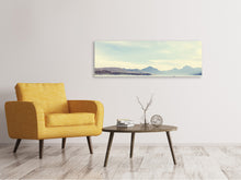 Laden Sie das Bild in den Galerie-Viewer, Leinwandbild Panorama Bergromantik