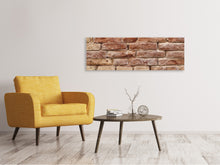 Laden Sie das Bild in den Galerie-Viewer, Leinwandbild Panorama Loft-Mauer