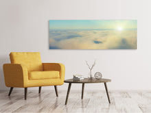 Laden Sie das Bild in den Galerie-Viewer, Leinwandbild Panorama Dämmerung über den Wolken