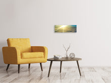 Laden Sie das Bild in den Galerie-Viewer, Leinwandbild Panorama Sonnenaufgang über den Wolken