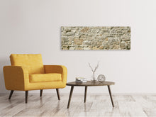 Laden Sie das Bild in den Galerie-Viewer, Leinwandbild Panorama Naturmauer