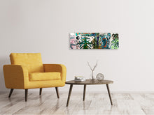 Laden Sie das Bild in den Galerie-Viewer, Leinwandbild Panorama Graffiti im Hinterhof