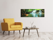 Laden Sie das Bild in den Galerie-Viewer, Leinwandbild Panorama Element Wasser