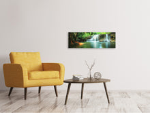 Laden Sie das Bild in den Galerie-Viewer, Leinwandbild Panorama Element Wasser