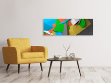 Laden Sie das Bild in den Galerie-Viewer, Leinwandbild Panorama 3D-Geometrische Figuren