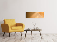 Laden Sie das Bild in den Galerie-Viewer, Leinwandbild Panorama Abendhimmel