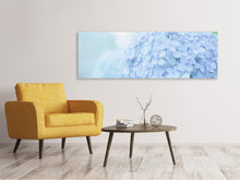 Laden Sie das Bild in den Galerie-Viewer, Leinwandbild Panorama Die Hortensie