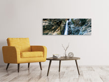 Laden Sie das Bild in den Galerie-Viewer, Leinwandbild Panorama Bewegtes Wasser