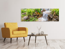Laden Sie das Bild in den Galerie-Viewer, Leinwandbild Panorama Paradiesgarten