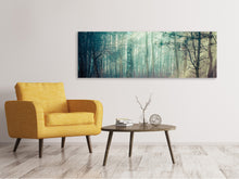 Laden Sie das Bild in den Galerie-Viewer, Leinwandbild Panorama Pinienwald