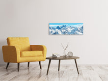 Laden Sie das Bild in den Galerie-Viewer, Leinwandbild Panorama Alpenpanorama