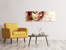 Laden Sie das Bild in den Galerie-Viewer, Leinwandbild Panorama Romantisches Portrait einer Schönheit