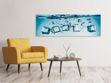 Laden Sie das Bild in den Galerie-Viewer, Leinwandbild Panorama Eiswürfel-Quadro
