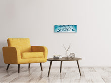 Laden Sie das Bild in den Galerie-Viewer, Leinwandbild Panorama Eiswürfel-Quadro